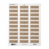 Rustieke Nabootsing Kraft Script Liefde is in de m Etiket (Full Sheet)