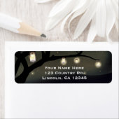 Rustieke Nachtboom & Mason Jar Lights Bruiloft Etiket (Insitu)