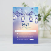 rustieke nachtlampjes - lantaarns bruiloft RSVP ka (Staand voorkant)