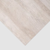 Rustieke namaak crèmekleurig houten bruiloft tissuepapier (Detail)