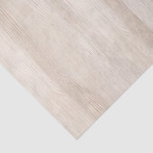 Rustieke namaak crèmekleurige houten bruiloft tissuepapier (Detail)