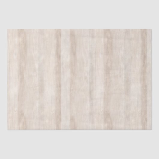 Rustieke namaak crèmekleurige houten bruiloft tissuepapier (Voorkant)