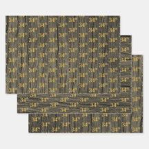 Rustieke namaak houtnerf, Elegante namaak goud "34