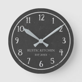 Rustieke namaak krijtbord keuken wandklok