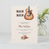Rustieke Nash Bash Bachelorette Weekend  Kaart (Staand voorkant)