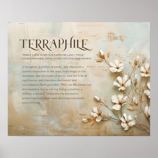 Rustieke Natuur Earth Wall Art, Terrafiel 20 "x16" Poster (Voorkant)