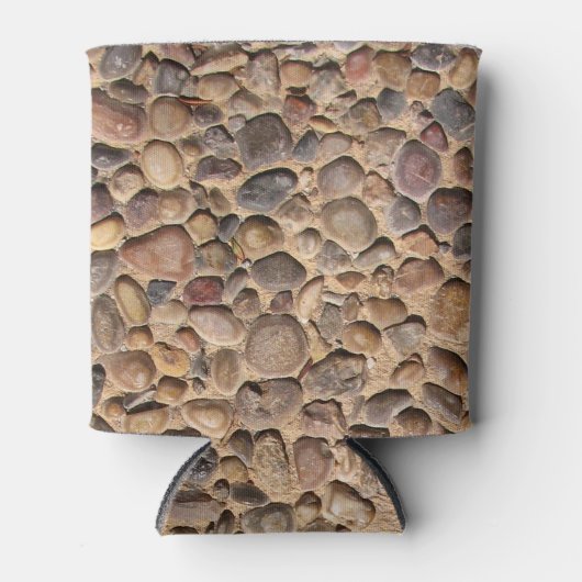 Rustieke Natuur Pebble Stones Foto Blikjeskoeler (Voorkant)