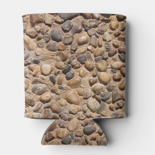 Rustieke Natuur Pebble Stones Foto Blikjeskoeler (Achterkant)