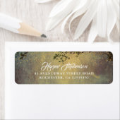 Rustieke Natuur Tree String Lights Bruiloft Etiket (Insitu)