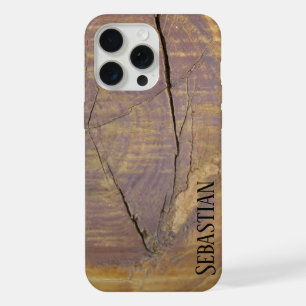 Rustieke Natuurlijke Cederhouten Knoop Foto Aangep iPhone 15 Pro Max Case