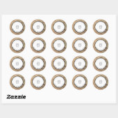 Rustieke natuurlijke houtstructuur make-up labels (Vel)