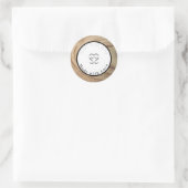 Rustieke natuurlijke houtstructuur make-up labels (Tas)