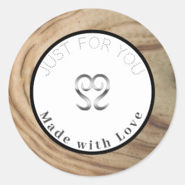 Rustieke natuurlijke houtstructuur make-up labels