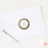 Rustieke natuurlijke houtstructuur make-up labels (Envelop)