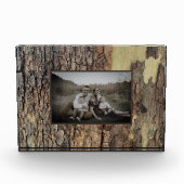 Rustieke natuurlijke noodlijdende bomen met boomsc fotoblokken (Voorkant)