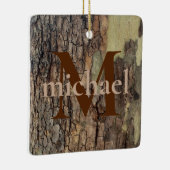 Rustieke natuurlijke noodlijdende bomen met boomsc keramisch ornament (Rechts)