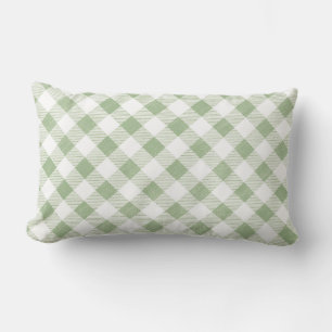 Rustieke natuurlijke wijze Gingham Plaid Kussen