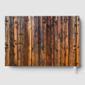 Rustieke Nautilus Huwelijk of Betrokkenheid Gastenboek (Achterkant)