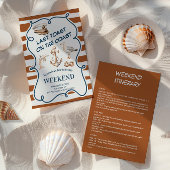 Rustieke nautische anker en dolfijn Bachelorette Kaart