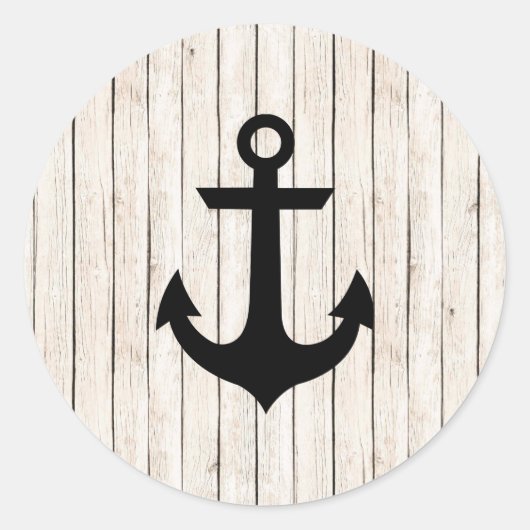 Rustieke Nautische Anker Sticker (Voorkant)
