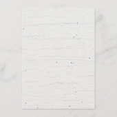 Rustieke Nautische Bruiloft invoegen Kaart / Navy (Achterkant)