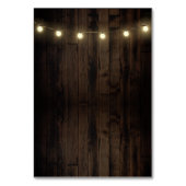 Rustieke Nautische Bruiloft Receptie + Hotel Kaart (Achterkant)