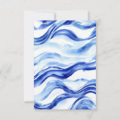 Rustieke Nautische charme: Boy Baby shower Bedankkaart (Achterkant)