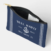 Rustieke Nautische Marine Anker Boot Naam Etui (Open)