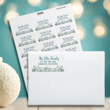 Rustieke Nautische Thema Retour Adreslabels