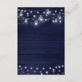 Rustieke Navy Wood Mason Jars Lights Details Kaart (Achterkant)