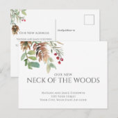 Rustieke nek van de Bossen Bewegende aankondiging Briefkaart (Voorkant / Achterkant)