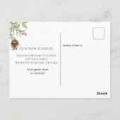 Rustieke nek van de Bossen Bewegende aankondiging Briefkaart (Achterkant)