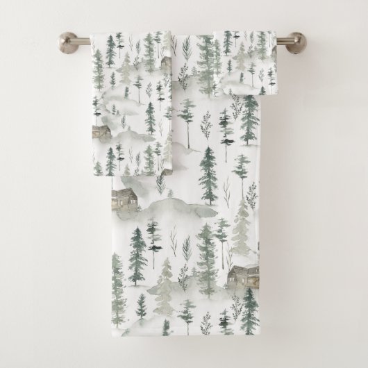 Rustieke nek van de Bossen Cabin Bad Handdoek (Insitu)