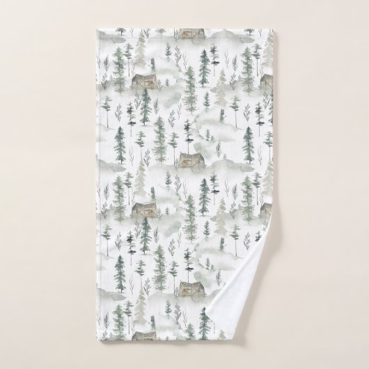 Rustieke nek van de Bossen Cabin Bad Handdoek (Handdoek)