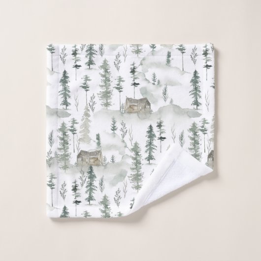 Rustieke nek van de Bossen Cabin Bad Handdoek (Wasdoekje)