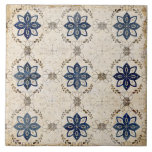 Rustieke Neutral Navy Blue Keramische Tegel Tegeltje<br><div class="desc">Rustieke faux textuur van neutrale kleuren & marineblauw  motief creëer een boerderij en cottage decor keramische tegel. 100% klanttevredenheid met "Zazzle" elke dag.</div>