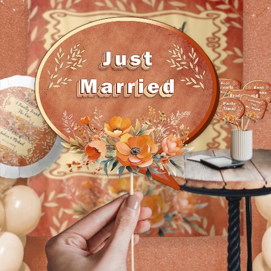 Rustieke Neutrale Aardse Boho Bloemen Trouwrekwisi Poster