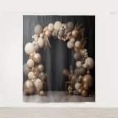 Rustieke Neutrale Kleuren Ballonboog Hangen Wandkleed (Voorkant)