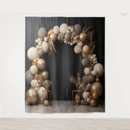 Rustieke Neutrale Kleuren Ballonboog Hangen Wandkleed