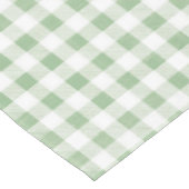 Rustieke Neutrale Sage Gingham Plaid Tafelkleed (Gekanteld)