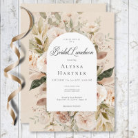 Rustieke Neutrale Tan Cream Bloemenboog Bridal Lun