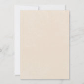 Rustieke Neutrale Tan Cream Bloemenboog Bruidsbrun Kaart (Achterkant)