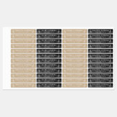 Rustieke neutrale waterdichte naam labels (Vel)