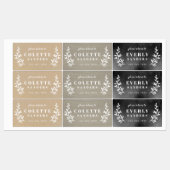 Rustieke Neutrals Trio Waterdichte Naam Labels (Vel)