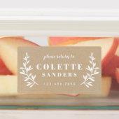 Rustieke Neutrals Trio Waterdichte Naam Labels (Aangebracht)