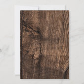 Rustieke Niets Gewoons Gewoon Liefde uitnodiging   (Achterkant)