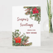 Rustieke Nieuwe Huis Kerst Kaart (Voorkant)