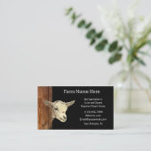 Rustieke Nigeriaanse Dwerg Dairy Goat Breeder Visitekaartje (Staand voorkant)