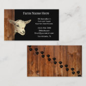 Rustieke Nigeriaanse Dwerg Dairy Goat Breeder Visitekaartje (Voorkant / Achterkant)