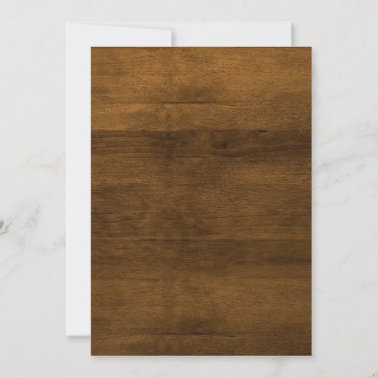 Rustieke Niks Gewoons Gewoon Liefde uitnodiging (Achterkant)